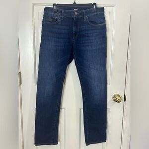 Mavi Zach Straight Leg Jeans Mens 33x32 Blue Dark Wash Denim Stretch Pants